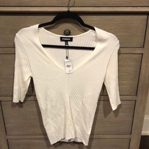 Express cream sweater